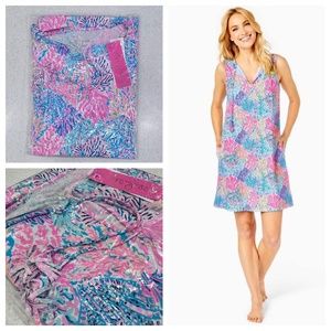 NWT $108 Lilly Pulitzer Johana Coverup & Dress 🌴 Splashdance 12 14 L